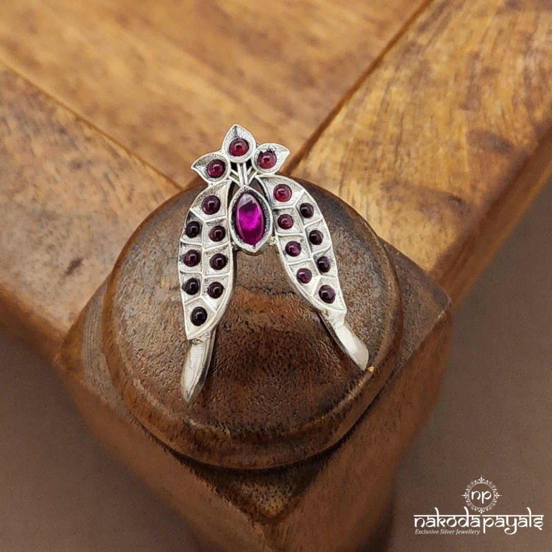 Pretty Pink Lotus Vanki Finger Ring (F2889)