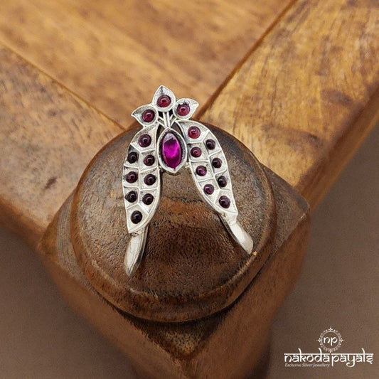 Pretty Pink Lotus Vanki Finger Ring (F2889)