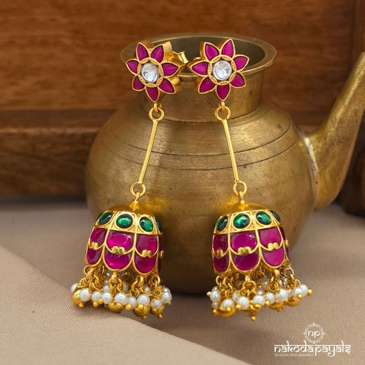 Kundan Pearl Jhumka (Ge10887)