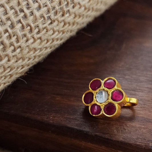 Kundan Clipon Nosepin (Np708)