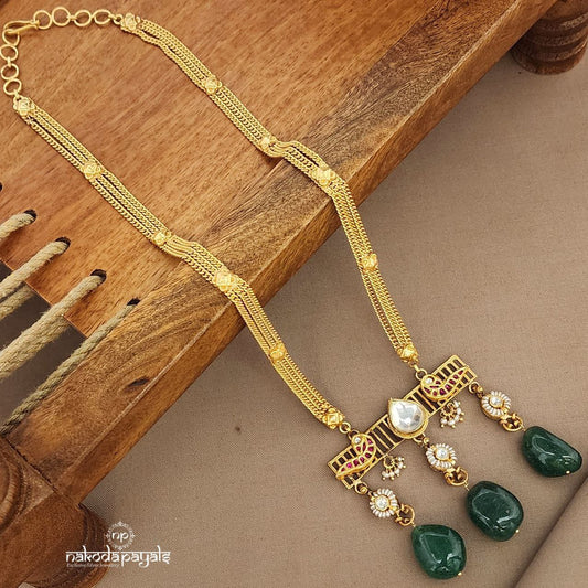 Pearled Kundan Green Neckpiece (Gn9411)