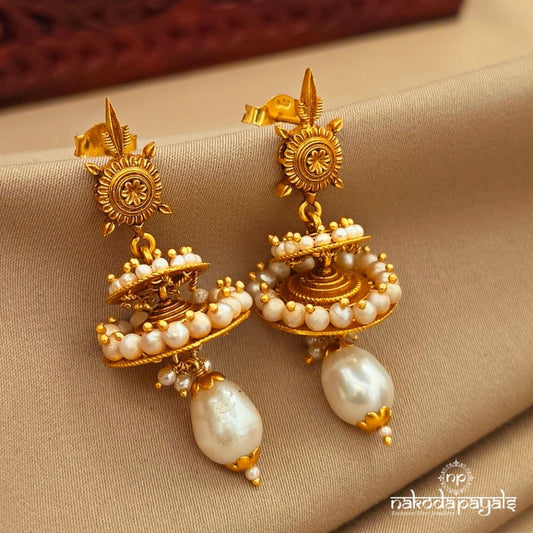 Unique Pearl Earrings (Ge10801)