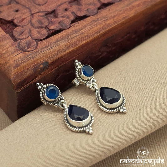 Emerald Blue Earrings (H1691)