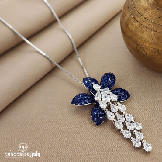 Floral Blue Neckpiece (St3466)