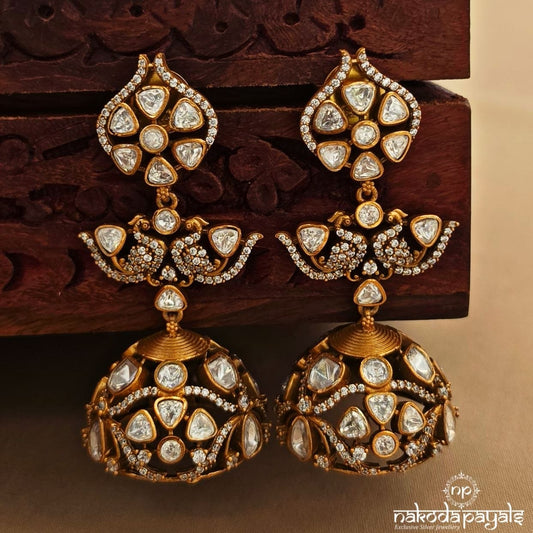 Glorious Moissanite Jhumka (Ge10980)