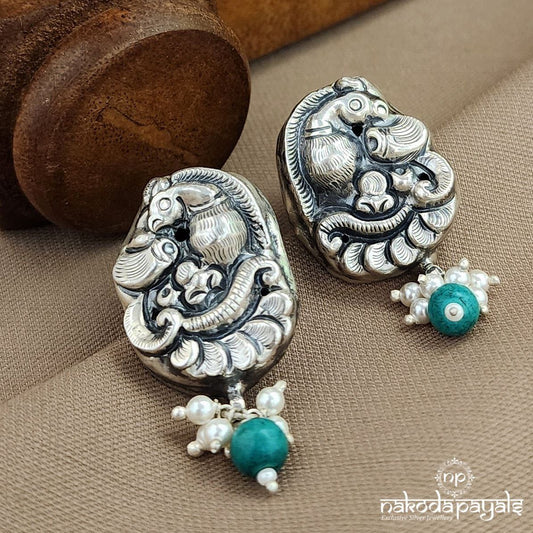 Peacock Torquoise Studs (S3606a)