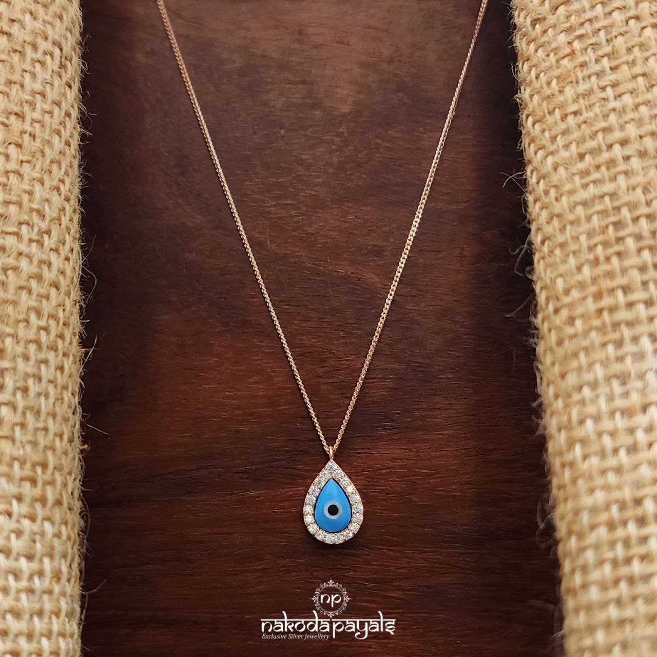 Evil Eye Rose Gold Neckpiece (St3885)