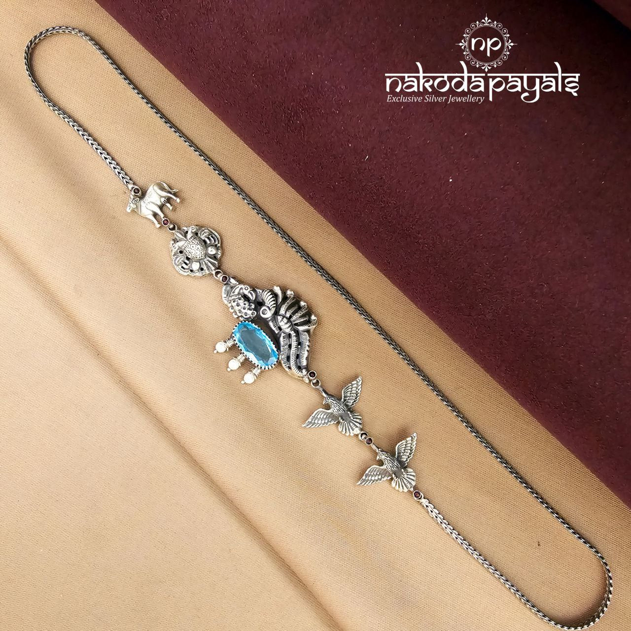 Bluish Oxidised Mope Mala (N11577)
