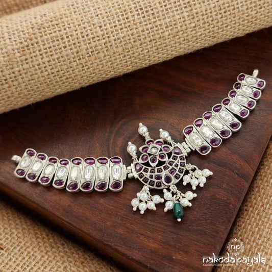 Half Moon Pink Choker (N10866)