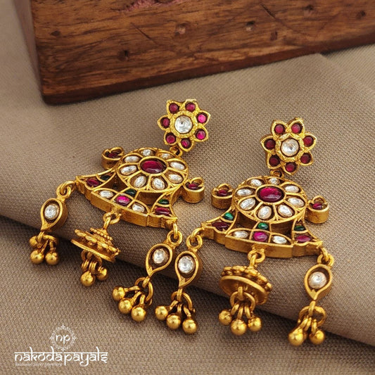 Kundan MultiColor Earrings (Ge10360)