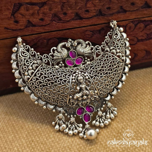 Half Moon Peacock Lakshmi Pendant (P2623)