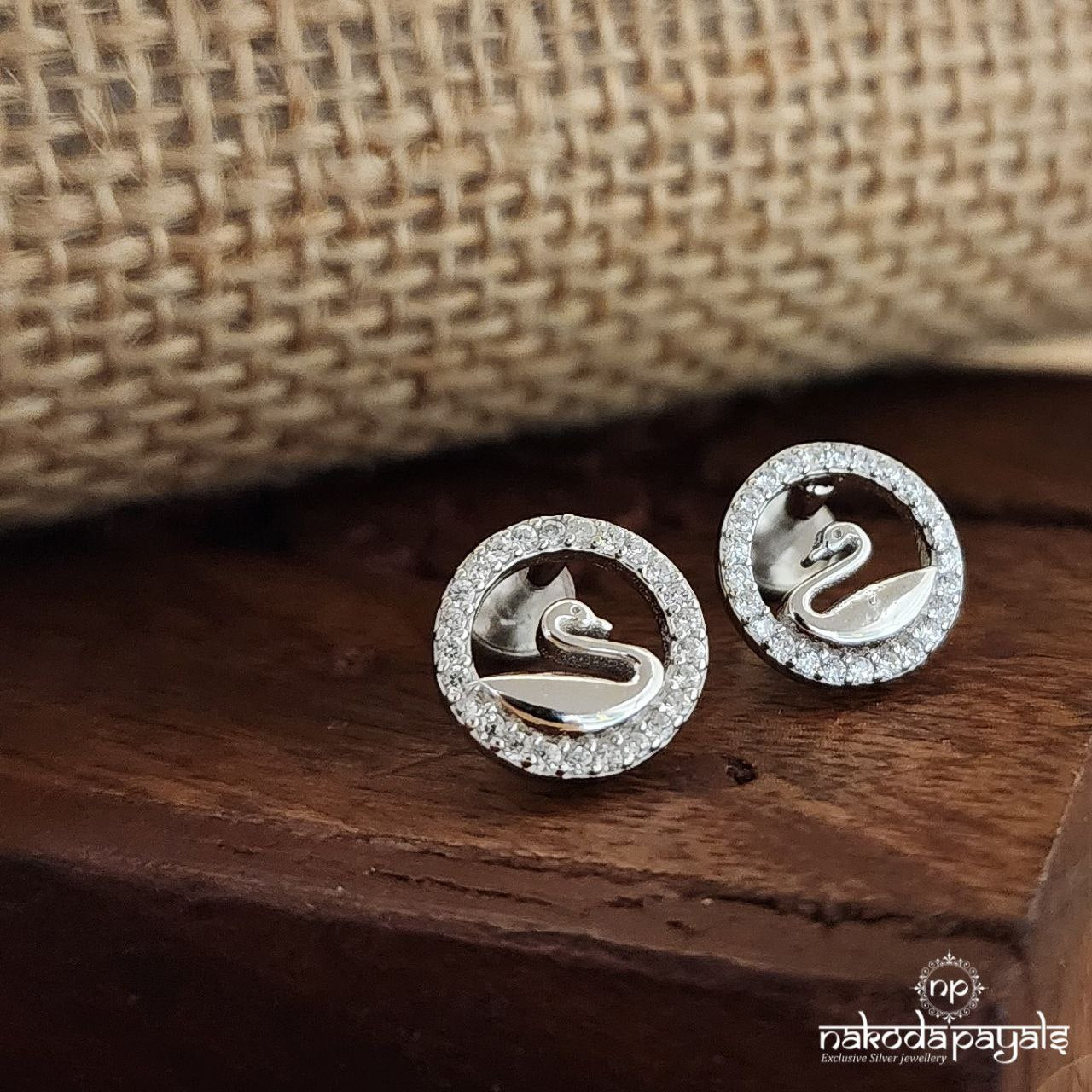 Circular Swam  Earrings (St3288)