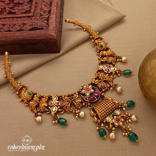 Half Moon Kundan Neckpiece (Gn10104)