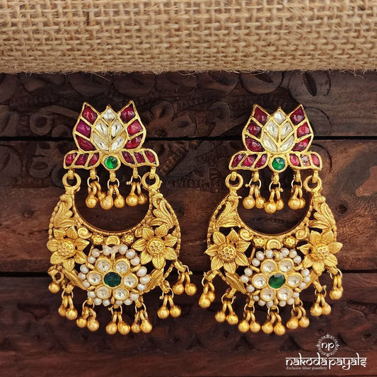 Kemp Lotus Pearled Earrings (Ge9904)