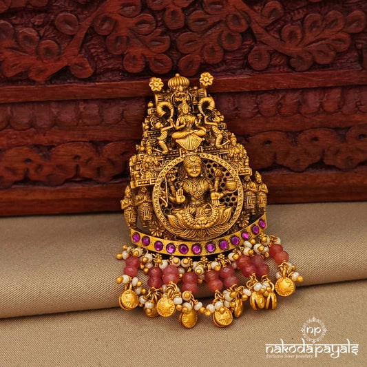 Endearing Pinkish Pearly Lakshmi Pendant (Gp2280)