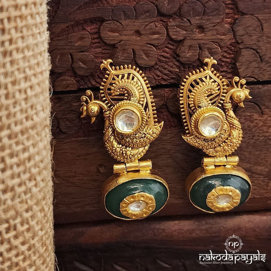 Pretty Peacock Earrings (Ge9767)
