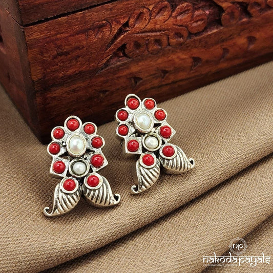 Coral  Mango Studs (S9591)