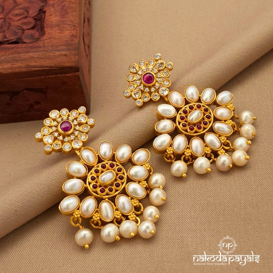 Amazing Pink Chandbali (Ge10657)