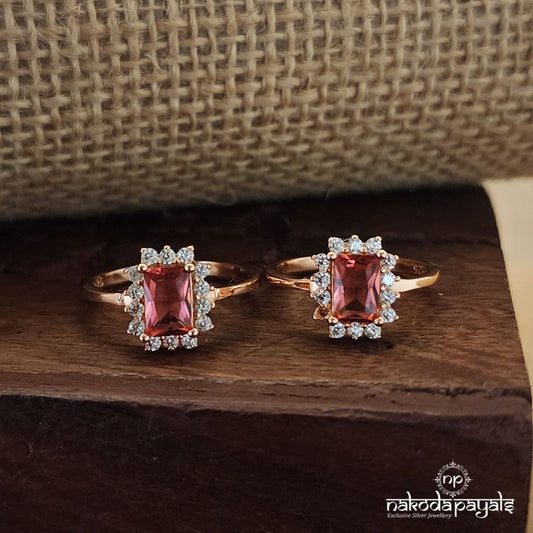 Rose Gold Pink Toerings (T4469)