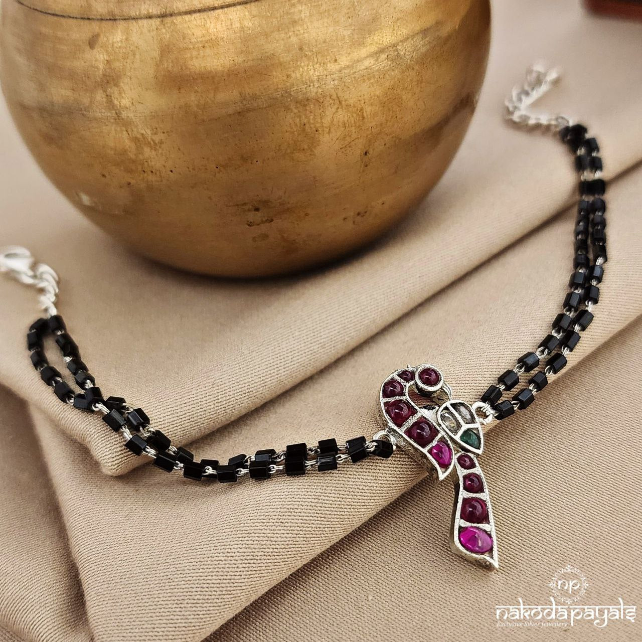 Peacock Pink Bracelet (Br1665)