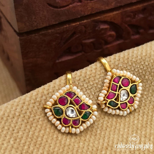 Elegant Kundan Pearl Bugadi (Ge11060)
