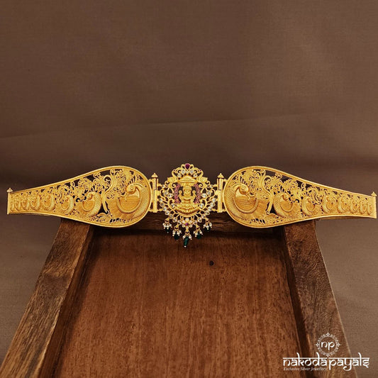 Lakshmi Green Drop Daab With Belt (D0243)