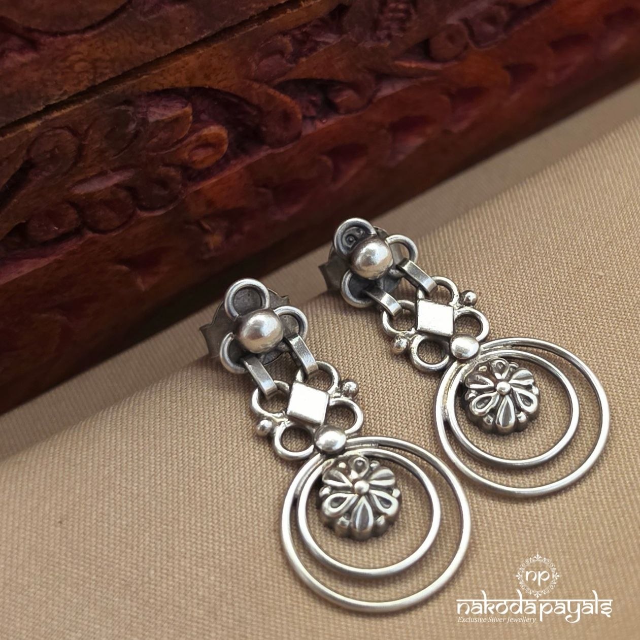 Circular Floral Chandbali (C4223)
