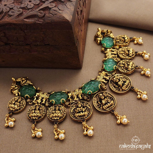 Emerald Green  Neckpiece (Gn9903)