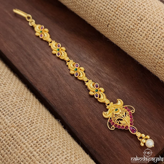 Pearled Drop Maang Tika (Gm1044)