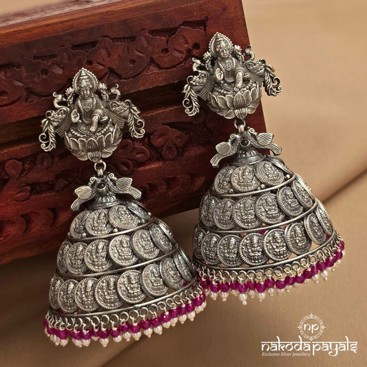 Peacock Dhana Lakshmi Jhumka (J1686)