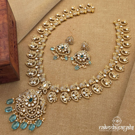 Gorgeous Elephant Neckpiece With Earrings (Gn10570)