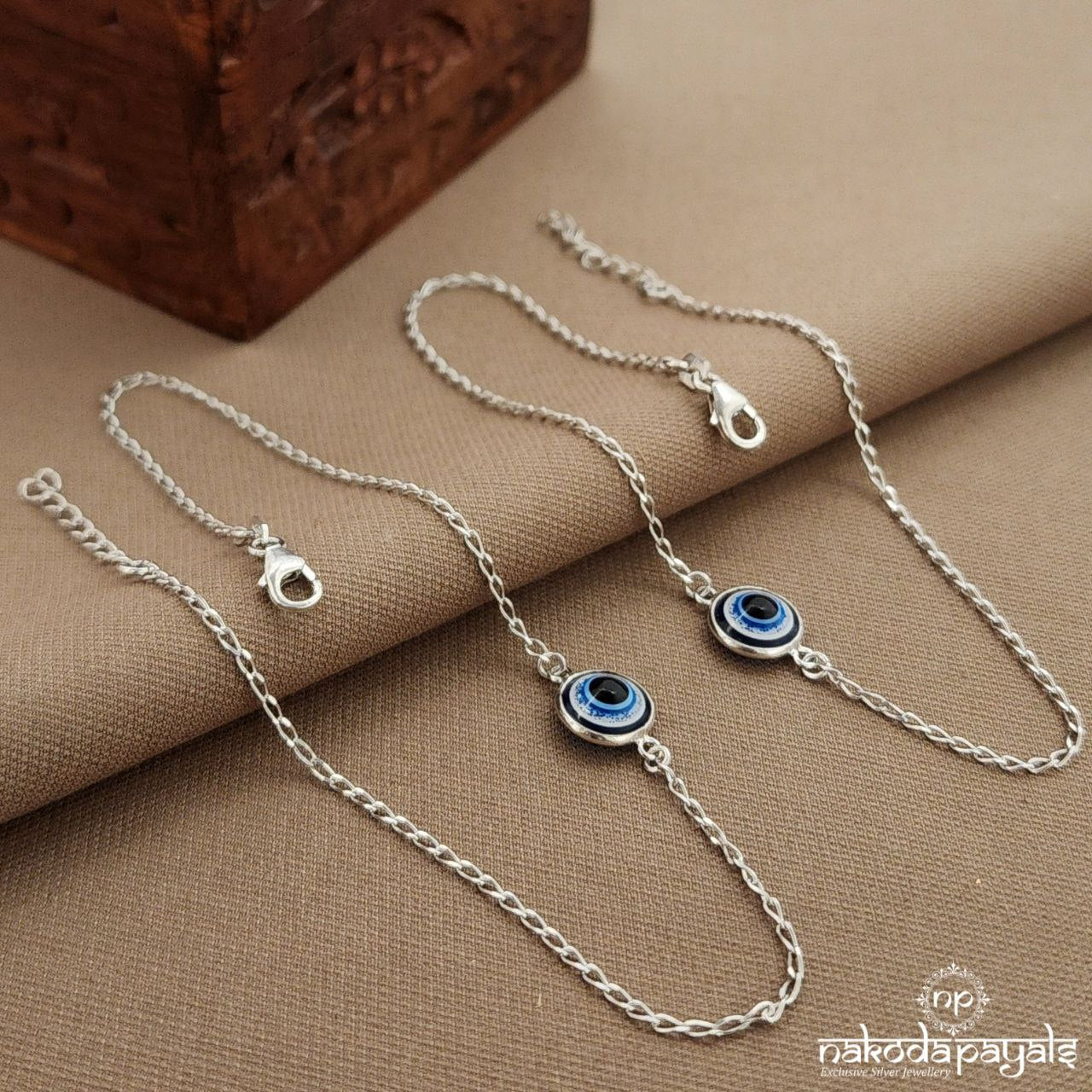 Circular Evil Eye Anklets (A6708)