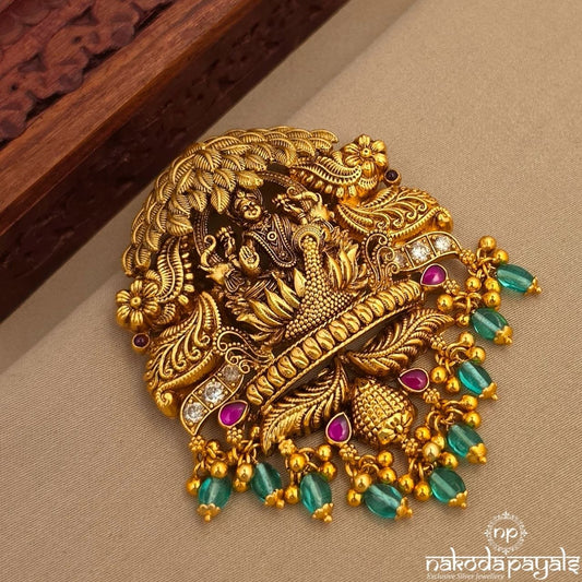 Peacock Crest Lakshmi Pendant (Gp2387)