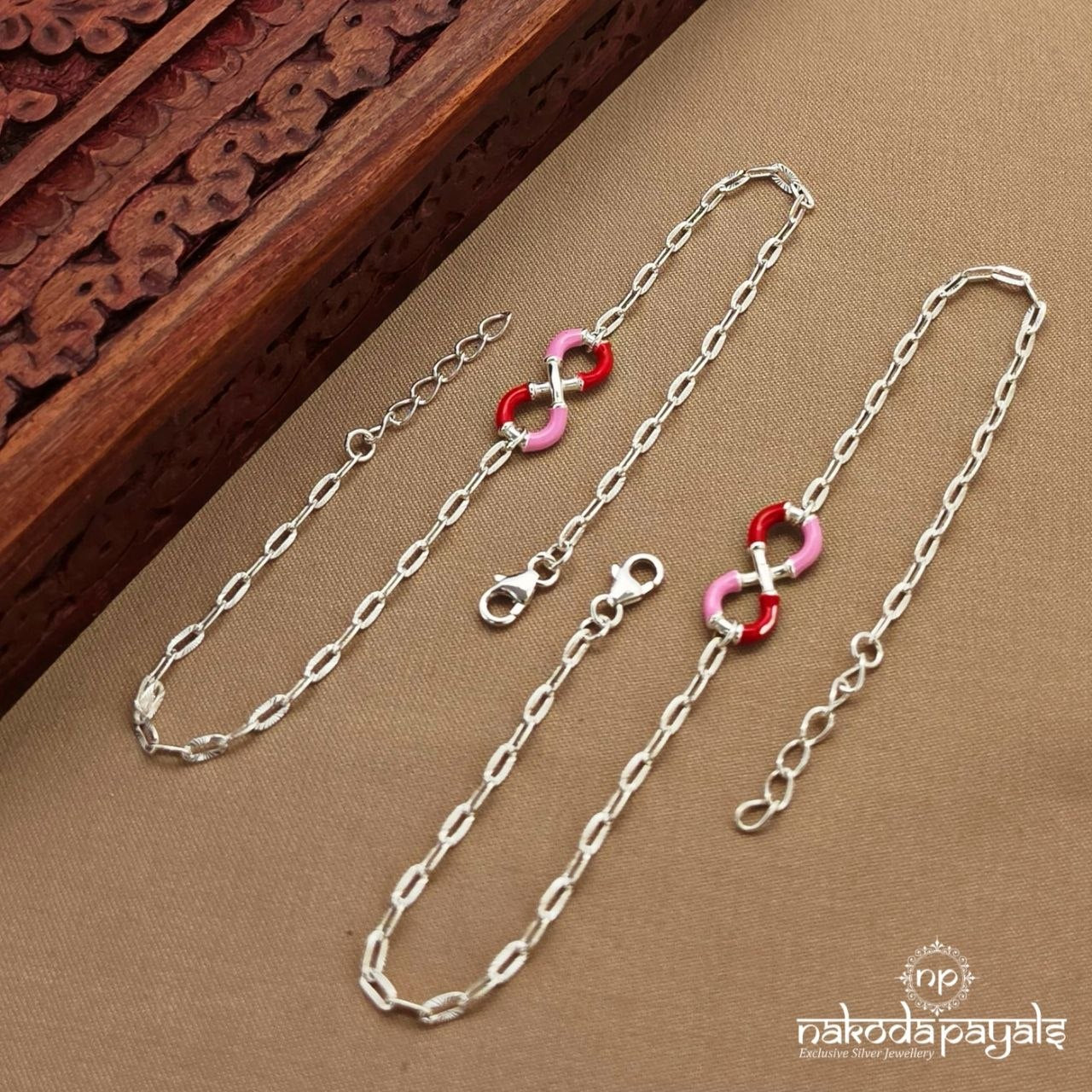 Pink Infinity Anklets (A6900)