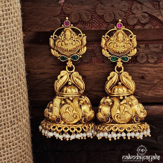 Red Dot Traditional Jhumka (Ge10030)