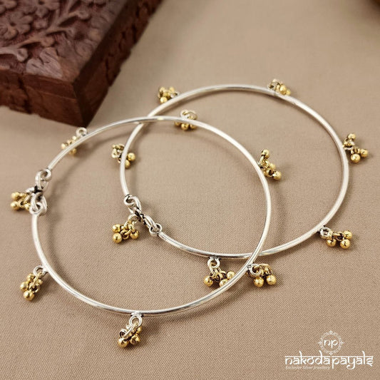 Dual Tone Ghungroo Ankle Kada (Ak2261)