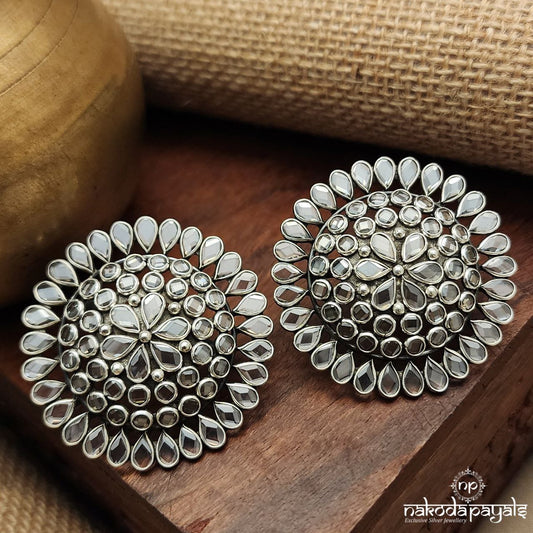 Circular Polki Studs (S9386)