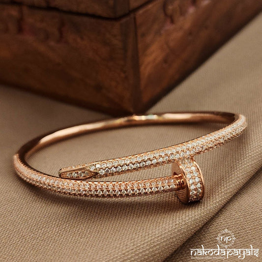 Rose Gold Net CZ Kada (St3762)