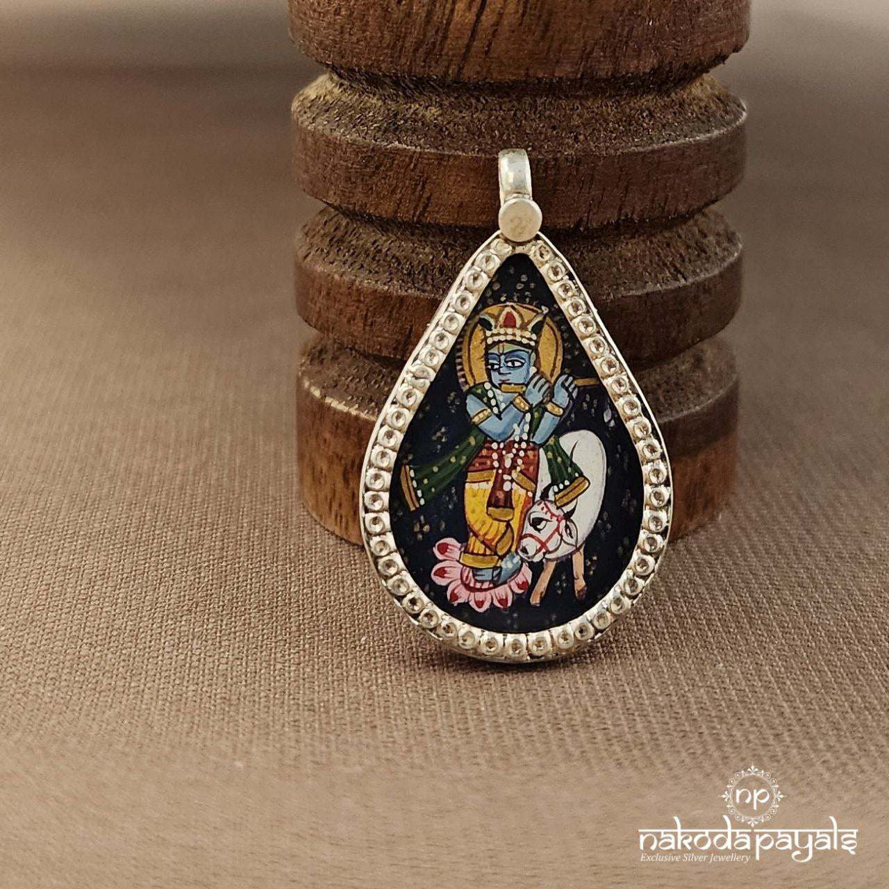 Krishna Painted Pendant (P2486)