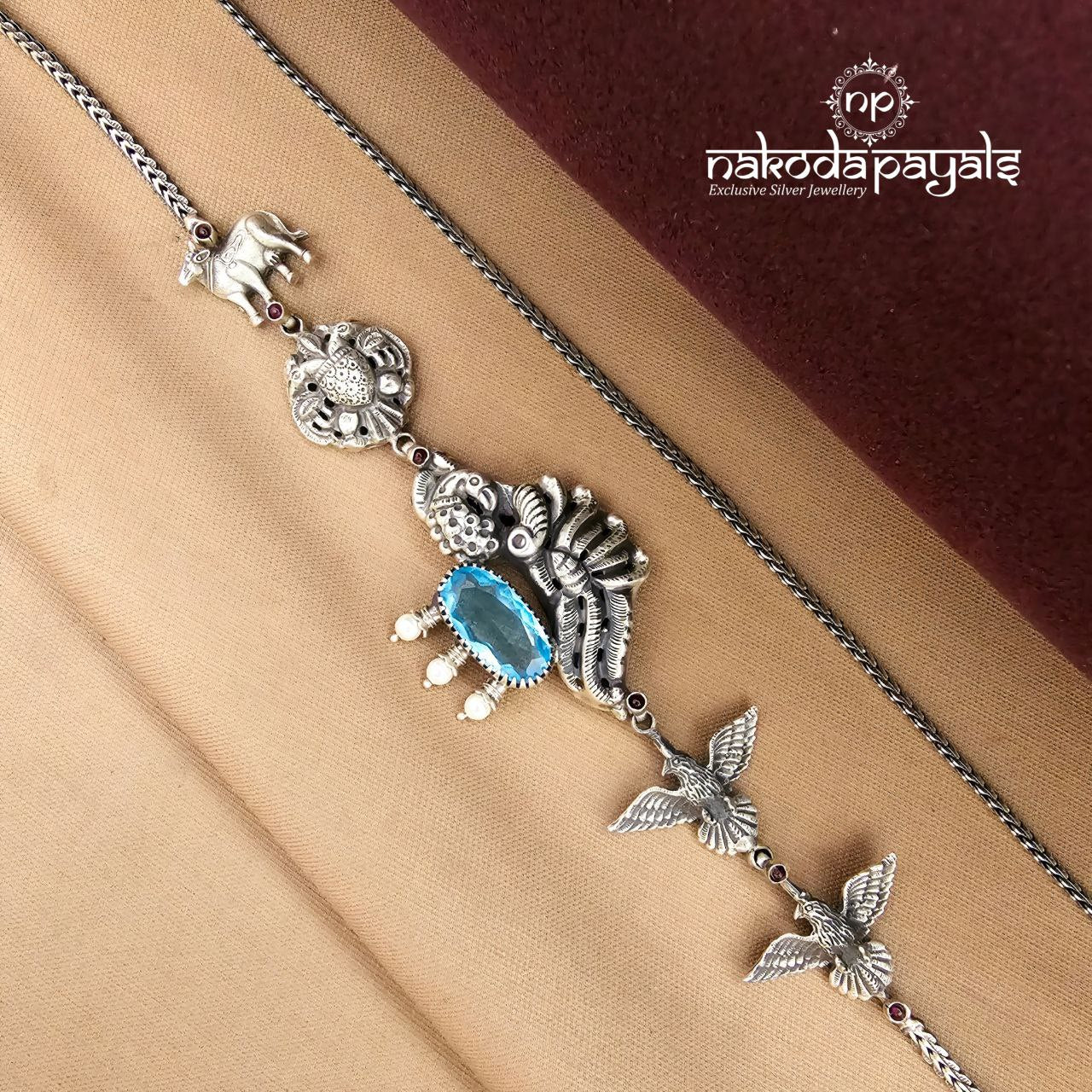 Bluish Oxidised Mope Mala (N11577)