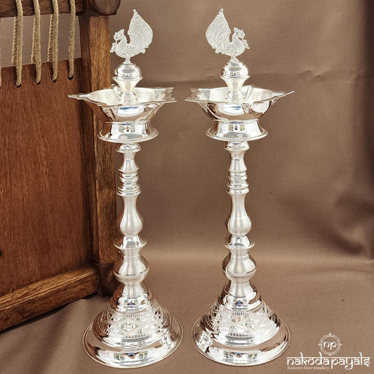 Featherglow Peacock "12.5 Inch " Deepam Pair (Aa2314)