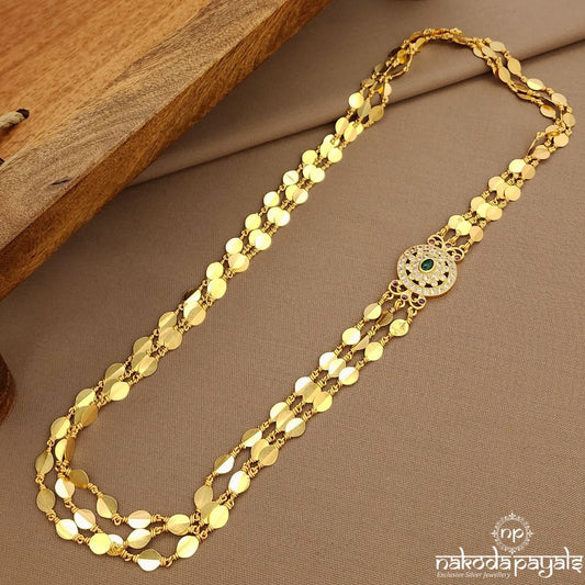 Avalakki Three Layer Chain Mope Mala (Gn9564)
