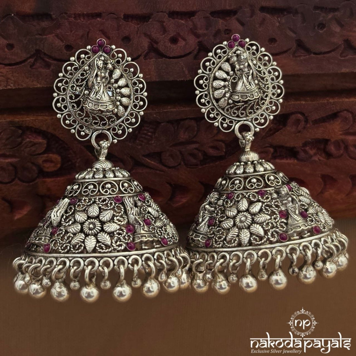 Emerald Ball Drop Jhumka (J1868)