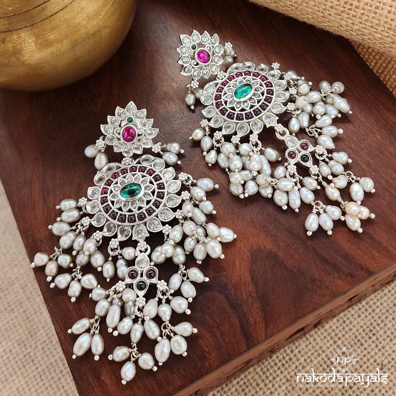Pearled Cascade Chandbali (C3262)