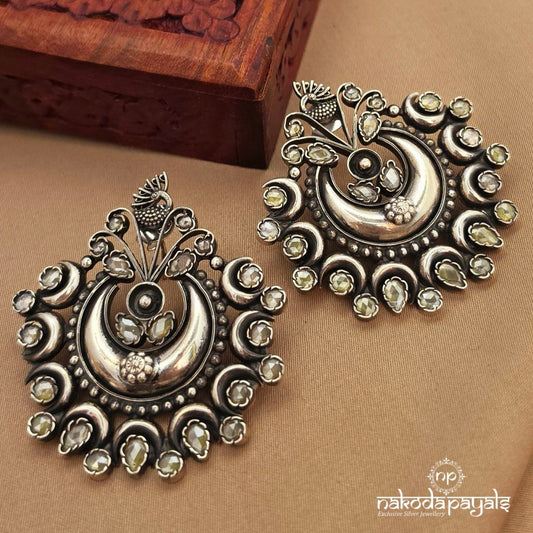 Big Antique  Moon Studs(S9709)