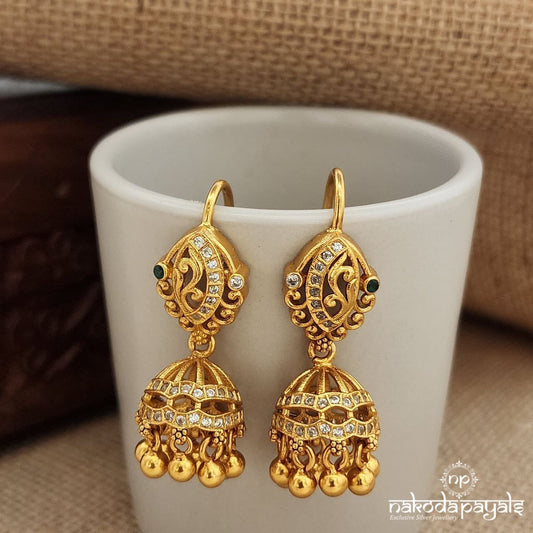 Traditional Hanging Jhumka (Ge8893)