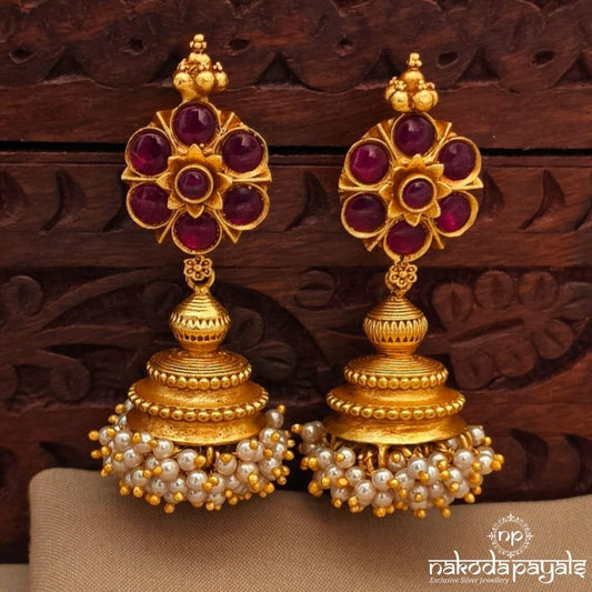 Pinkish Belimoda Jhumka (Ge11021)