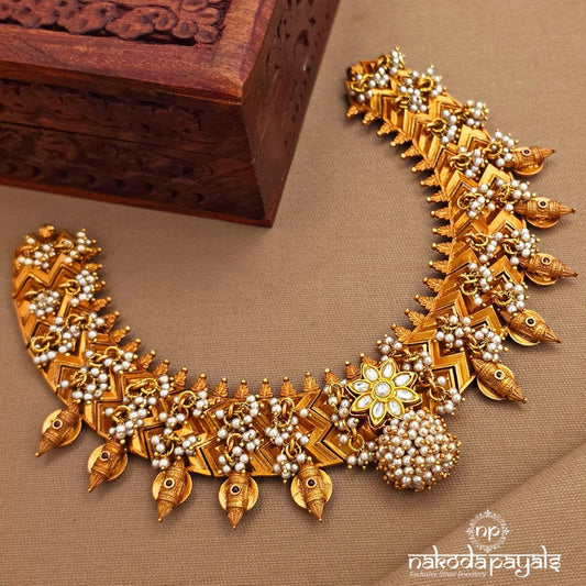 Pearly Drop Neckpiece (Gn10025)