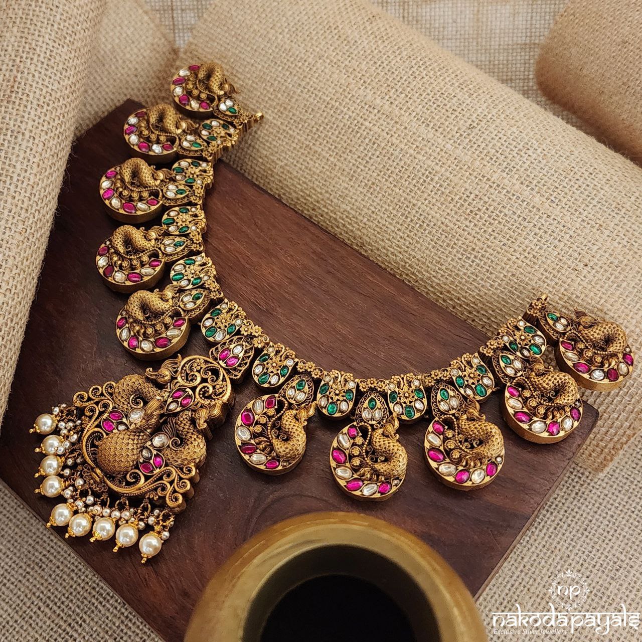 Peacock Charm Neckpiece (Gn8448)