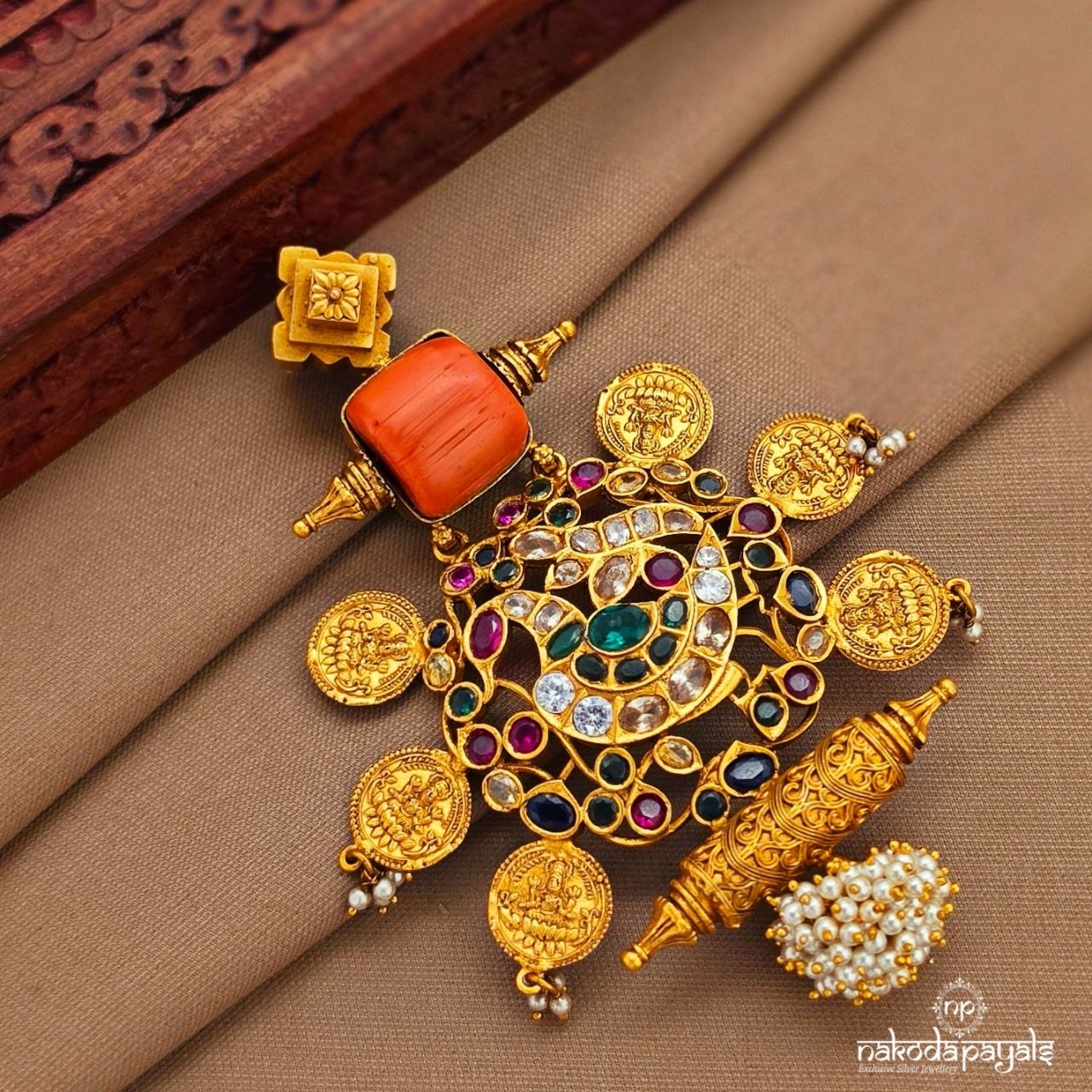 Colorful Sunset Coral Pendant (Gp2204)